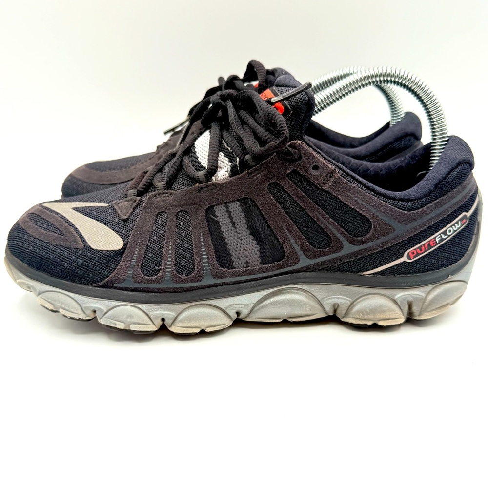 Brooks PureFlow Black Mesh Athletic Sneakers Lace Up Running Women's Shoes 8.5